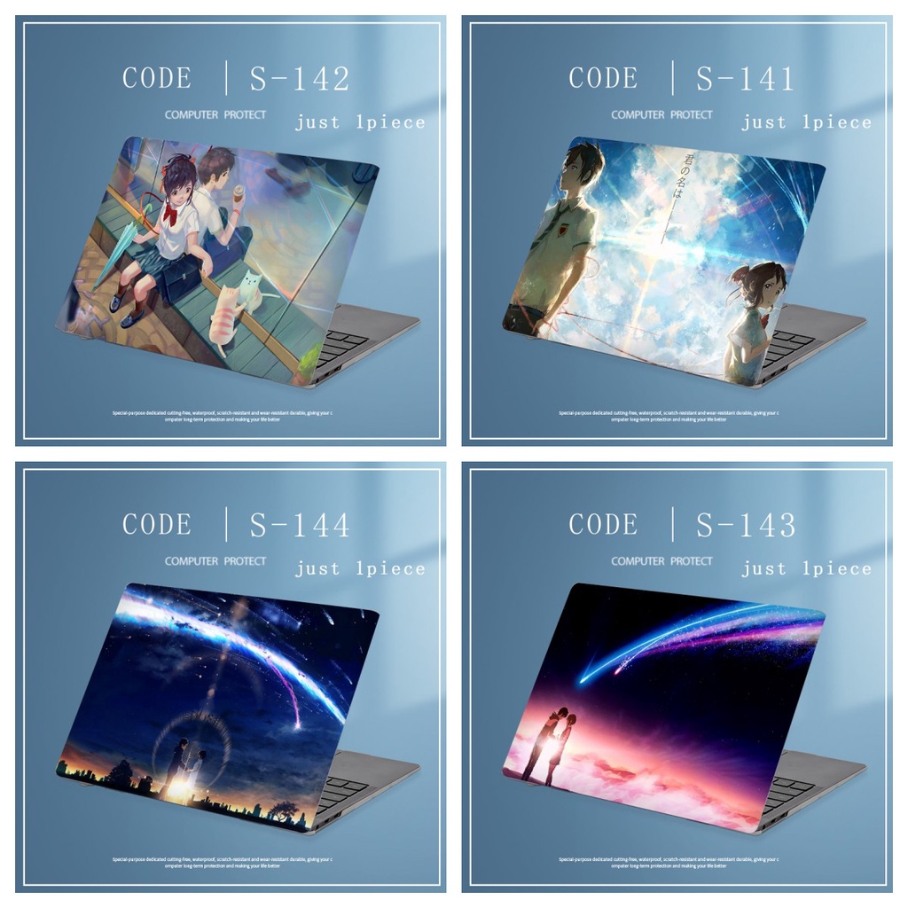 1pc Universal Bebas Potong COD Menyesuaikan Stiker Kulit Laptop Untuk Huawei Matebook 16s Matebook D16 14 &quot;15.6&quot; Komputer Notebook Decal Desain Doraemon Sarung Komputer