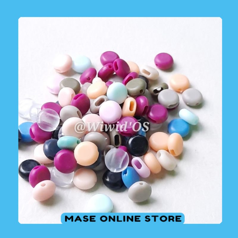 MST (12 biji) STOPPER TALI MASKER BULAT PIPIH 8 mm MASESTORE