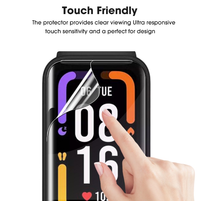 Film Pelindung Anti Gores Untuk Redmi Band2/Full Coverage Soft Screen Protector/Ultra Clear Anti Noda Smartwatch Hydrogel Film