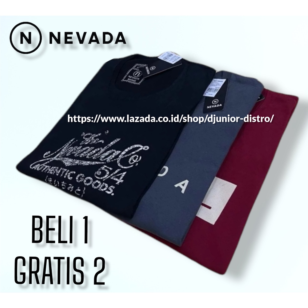 Paket Hemat | kaos Nevada | beli 1 dapat 3 | Kaus Distro Terbaru| kaos 3pcs 100rb | kaos distro band