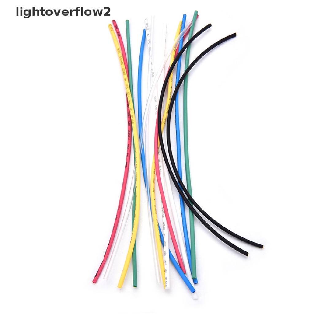 [lightoverflow2] 8ukuran 70pcs Aneka 2: 1 Heat Shrink Tubing Tube Sleeving Wrap Wire Cable Kit [ID]