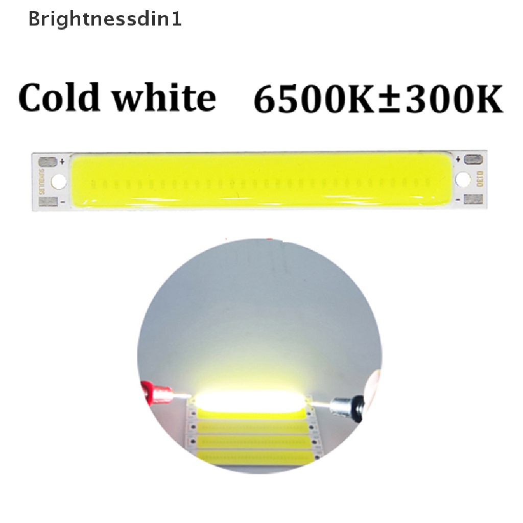 [Brightnessdin1] Hot sale 3V 3.7V DC 60mm 8mm LED COB Strip 3W Hangat Dingin Putih Biru Merah COB Sumber Cahaya Untuk DIY Sepeda Kerja Lampu Butik