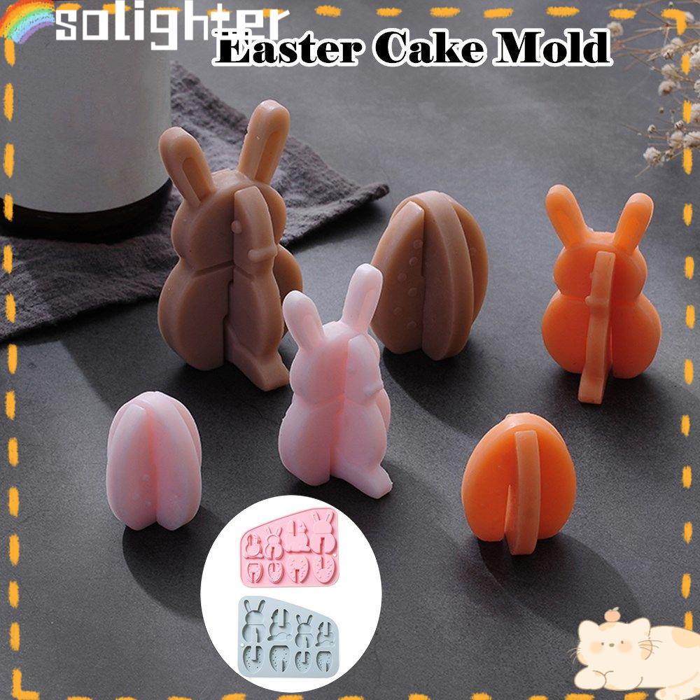 Solighter Easter Cake Mold Combinable Lollipop Alat Dekorasi Kue Candy Molds