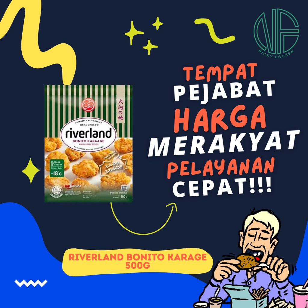 

RIVERLAND CHICKEN BONITO KARAAGE 500gr