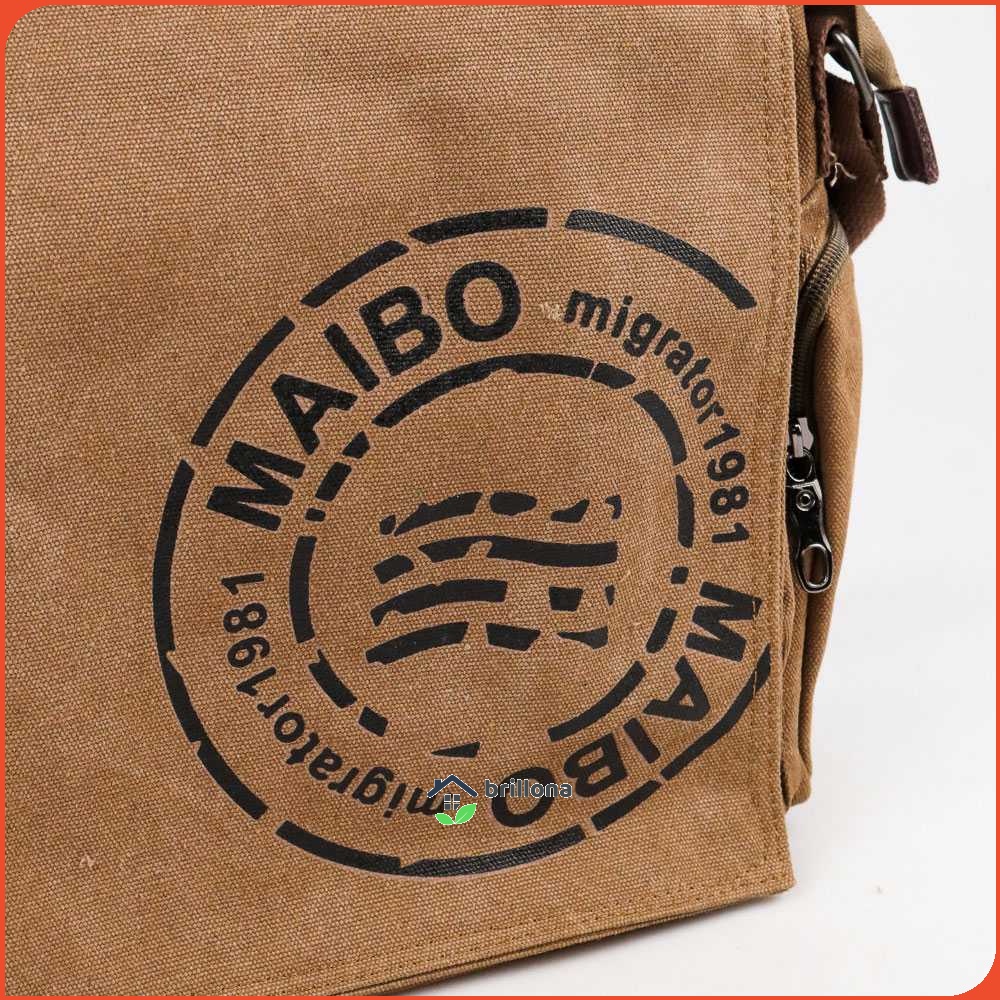 Maibo Manjianghong Tas Selempang Pria Messenger Canvas Printing - 1124