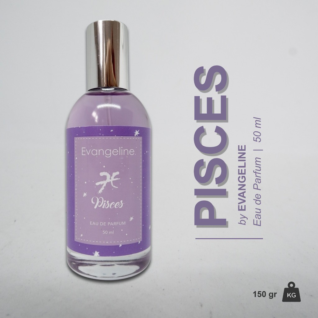 PARFUM WANITA PENGHARUM PISCES (Violet) - Evangeline Zodiak Edition 50 ML