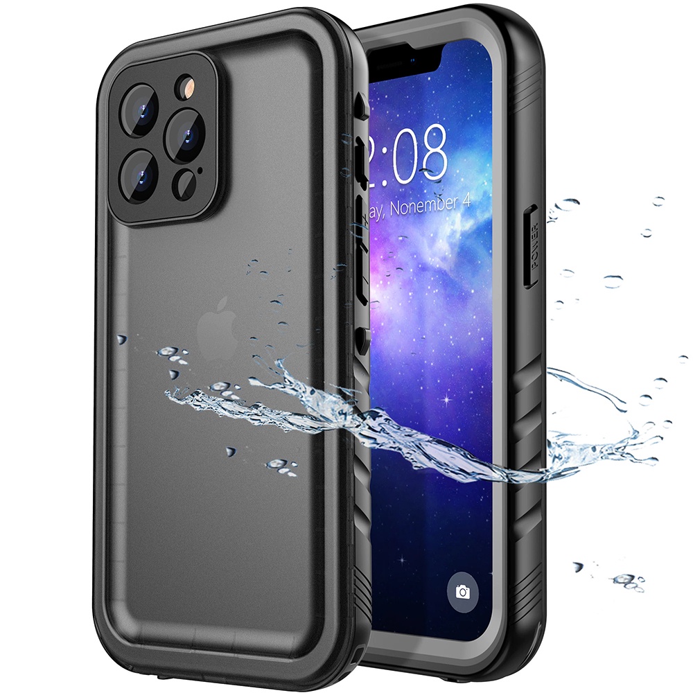 Redpepper Casing Waterproof Diving Cover Armor Underwater Case for iPhone SE 2022 - Black