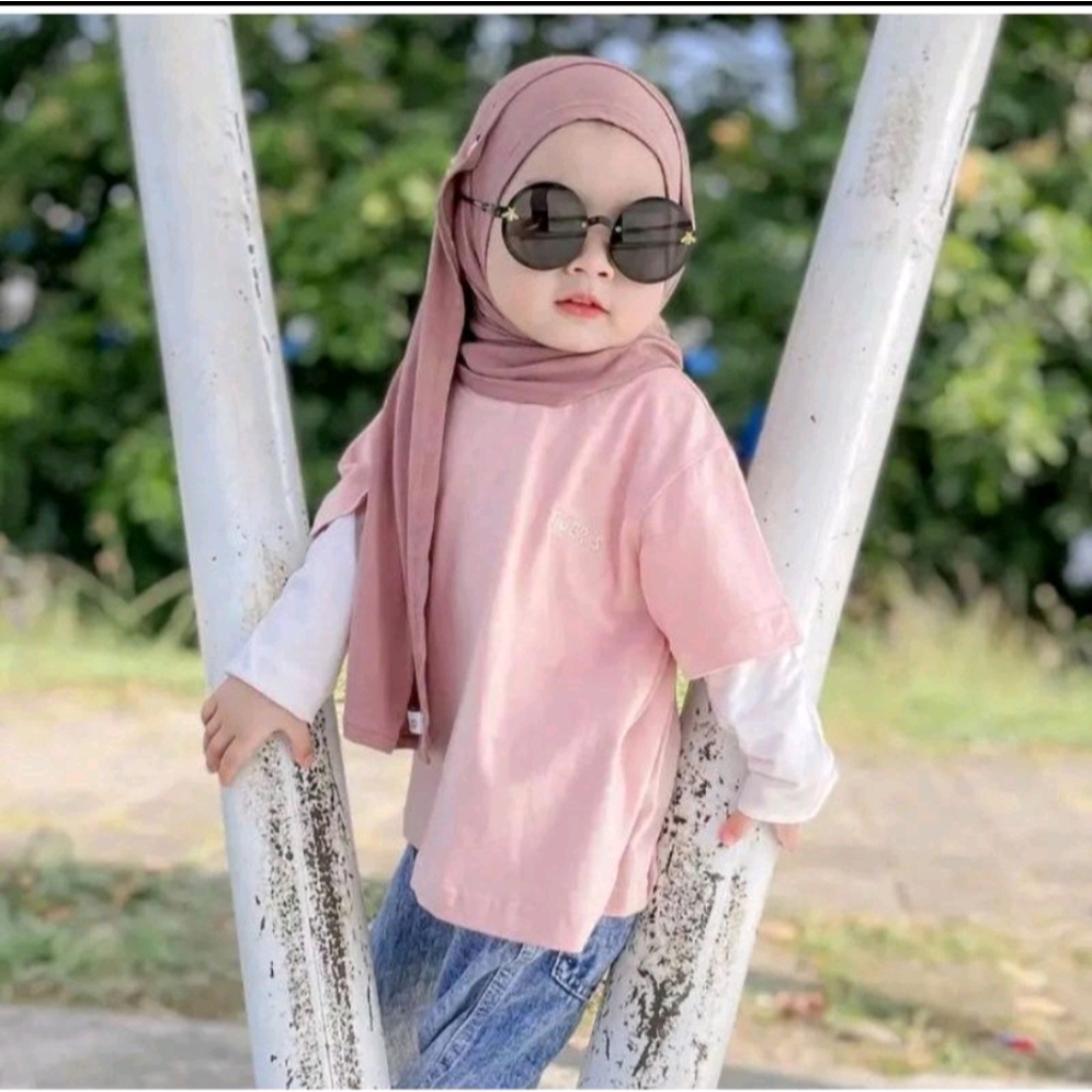 PASHMINA KANCING ANAK INSTAN