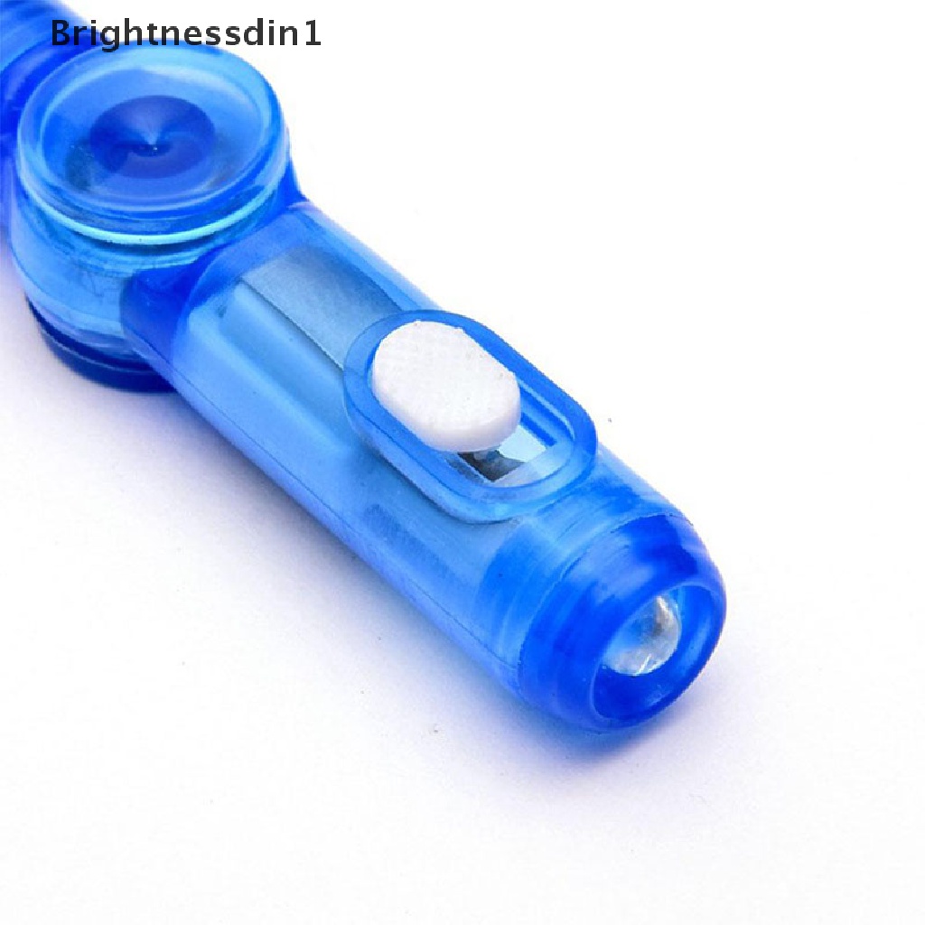 [Brightnessdin1] Baru 2in1 Tangan Spinner LED PEN Light Fidget Spin Autism Gyroscope Glow dark Boutique