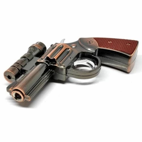 Pemantik Api Model Pistol dengan Laser Rose Gold murah