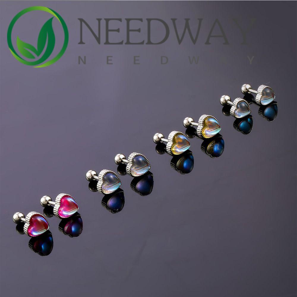 Needway  Anting Gaya Korea All-match Minoritas Desain Fashion Anting Tindik Gadis Kepribadian Anti Karat