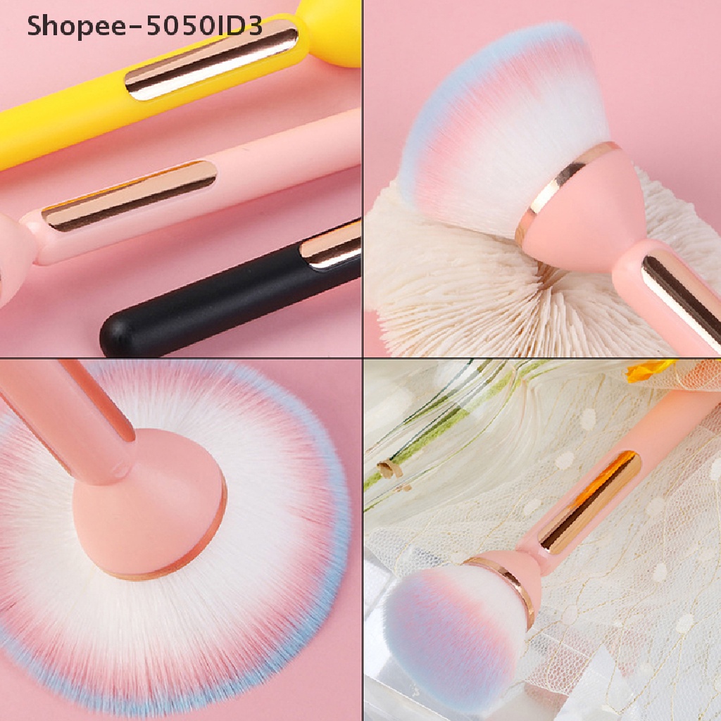 [HOT] 1pc Sikat Pembersih Debu Kuku Kepala Besar Untuk Manicure Blush Powder Makeup Brushes [ID]