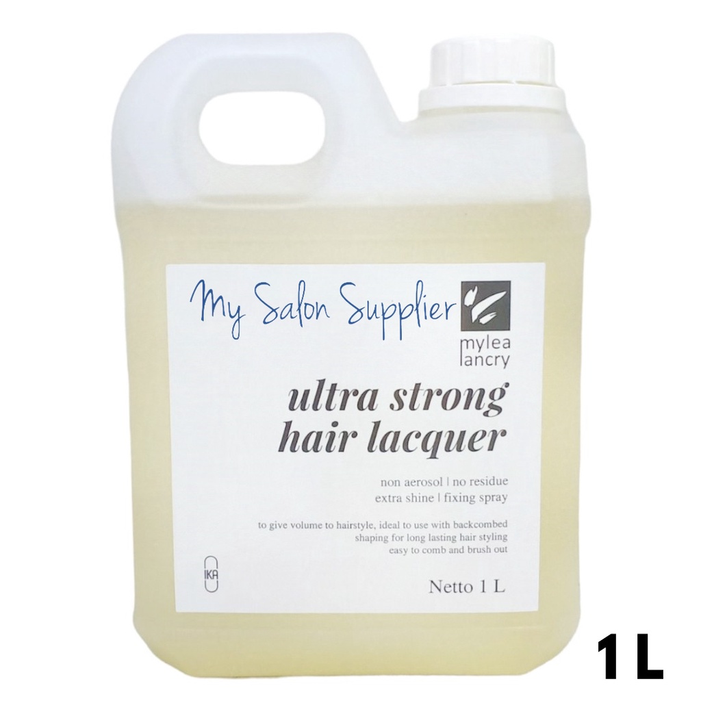Mylea Lancry Ultra Strong Hair Lacquer 1000ml / 1L Hair Spray Non Aerosol