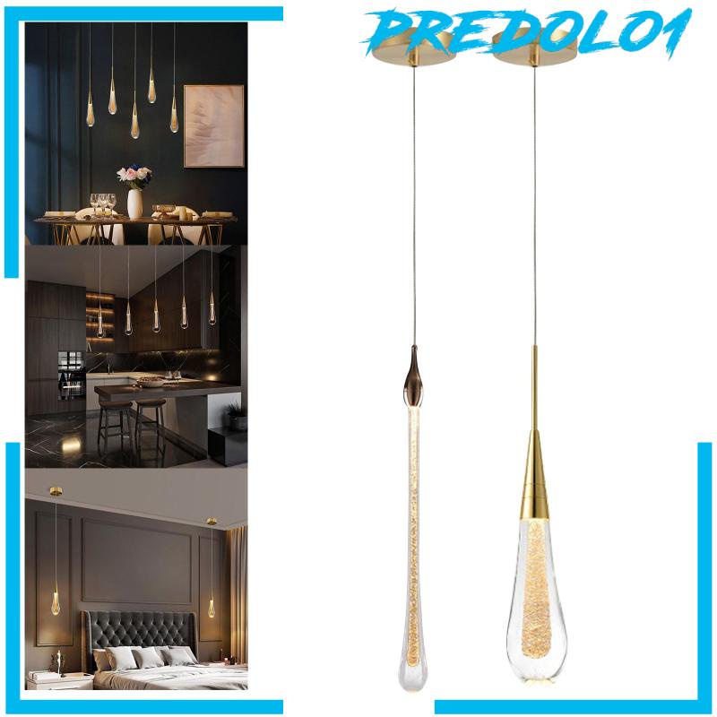 [Predolo1] Lampu Gantung Kaca Lampu Plafon Gantung Bentuk Drop Untuk Dapur Kamar Tidur