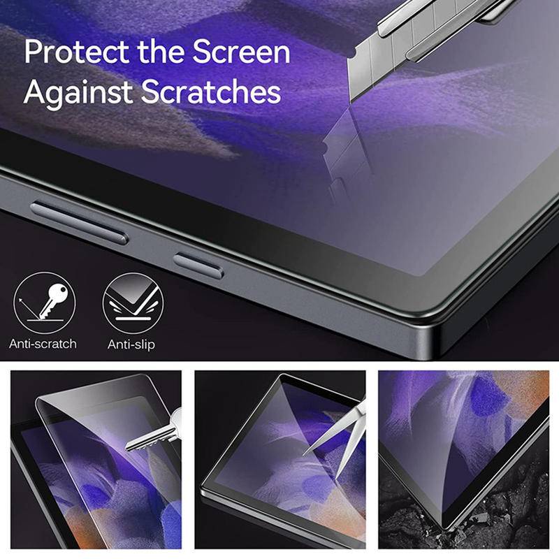 Untuk Samsung Galaxy Tab S8 S7 Plus Ultra S6 A7 Lite A8 S5e T505 P615 Tempered Glass Pelindung Layar Untuk Samsung Tab A 8.0 8.4 10.1 10.5 P355 Tablet HD Bening Film Pelindung