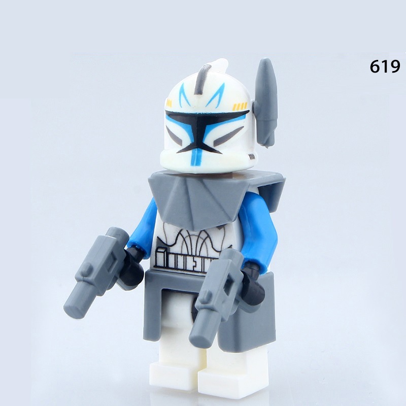 Clone Trooper Heavy Soldier Minifigures Star Wars Commander REX FOX Serigala Demolition Soldier Koleksi Angka Mini