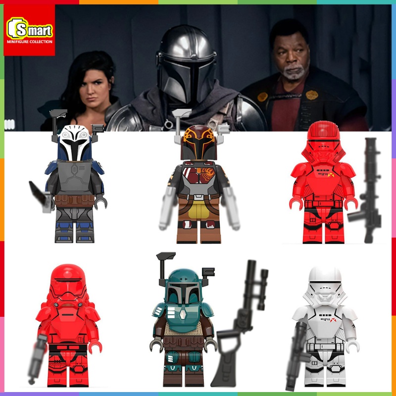 Star Wars Minifigures Sith Flamethrower Death Watch Stormtrooper Team Phalanx Aviator Bo-Katan Angka Mini