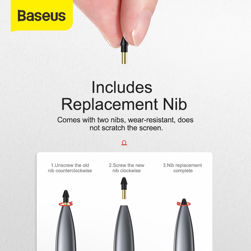 BASEUS Stylus Pen Square Line Capacitive Stylus pen Anti Misoperation - ACSXB