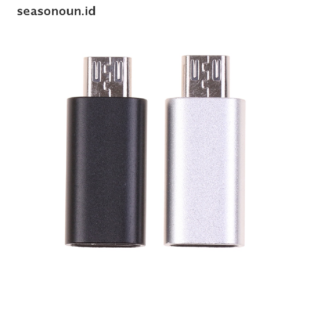 Seasonoun USB Type C Female To Micro USB Male Adapter Konektor Charger Adapter Untuk Xiaomi.