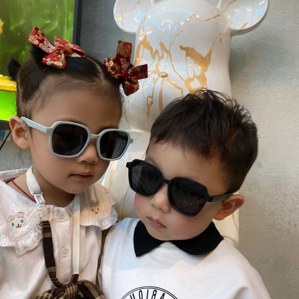 ZBH Kacamata Anak Perempuan Korea Fashion Lucu 6621 Kaca Mata Laki Laki Hitam New Trend Terbaru Kotak High Quality Kids Sunglasses