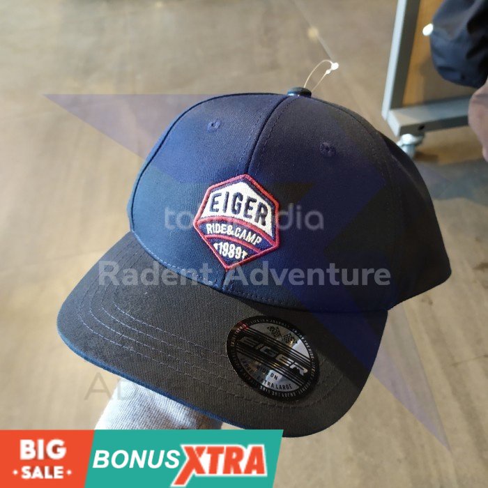 Topi EIGER1989 Stuson Navy 91000 7367 Original Murah Gunung Cowok KEREN AWET