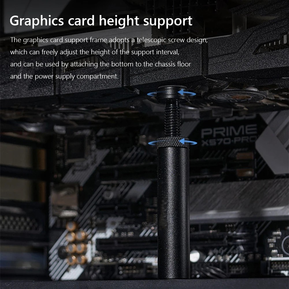 Mini/pendek/panjang Adjustable Graphics Card GPU Holder Mendukung Braket Perlindungan Sekrup Putar Untuk Aksesoris Case PC Desktop Menginstal Memperbaiki Stand Bracket Video Card Sag Holder