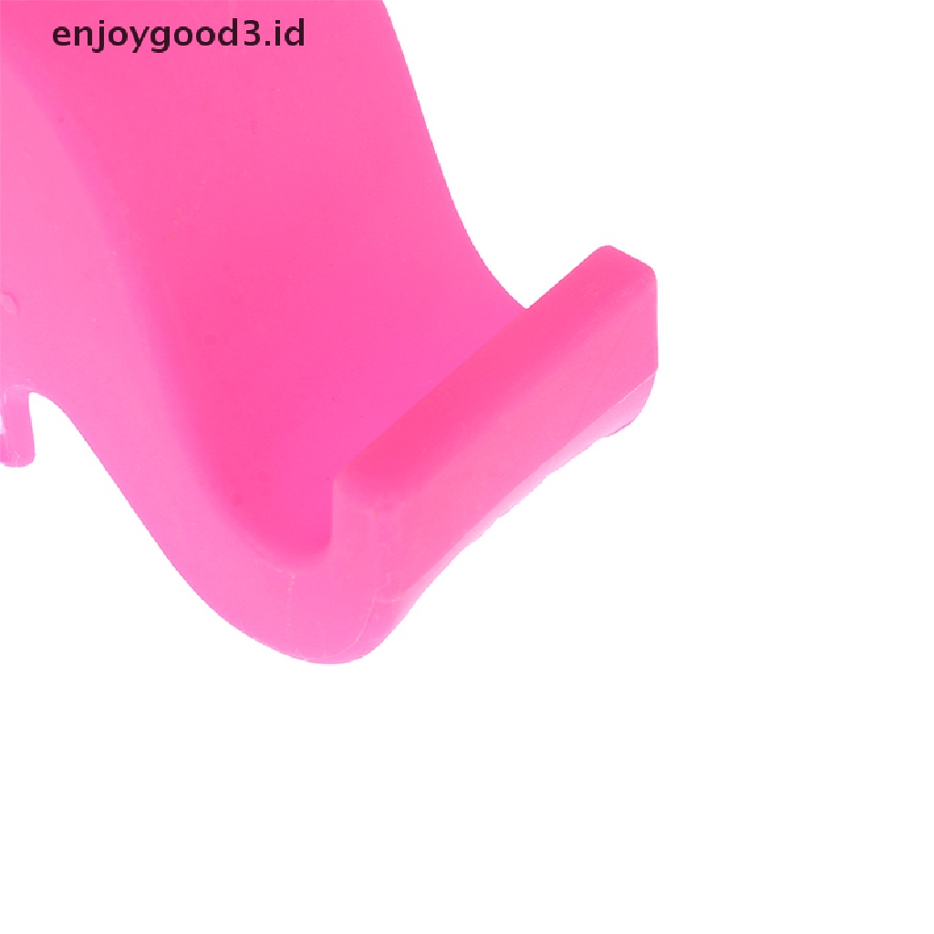 [Rready Stock] 10Pcs Lovely Elephant Mobile Phone Holder Dudukan Meja Stand Holder Plastik (ID)