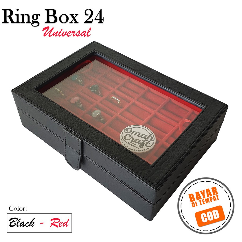 Diskon 50% Kotak Penyimpanan Cincin AKIK / Box Tempat Cincin Universal Full Color