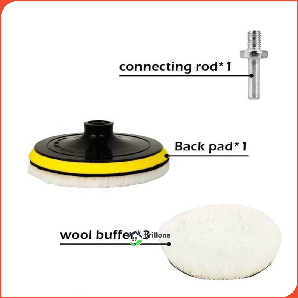 OTOHEROES Pad Poles Bodi Mobil Wol Buffer Polishing 4 Inch 3 PCS - DB5