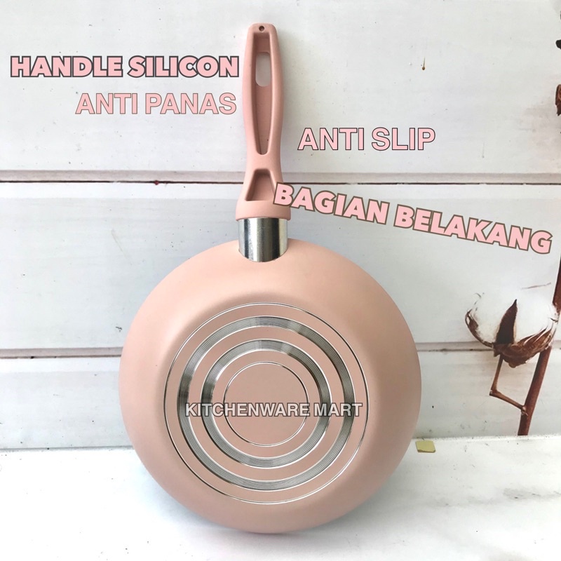 PROMO!!! Frypan Iwatani CERAMIC Coating- Wajan Frying pan Ceramic Granite Anti Lengket Tidak Mudah Terkelupas - Granite Marble keramik / frypan keramik