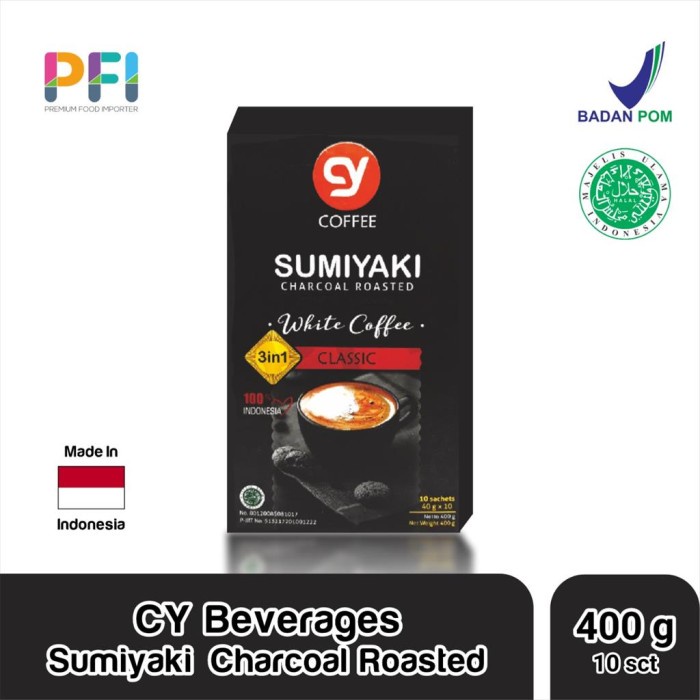 

[Ready Stock]bisa COD Cy sumiyaki white coffee Instan Kopi1 box 10 sachet ( kopi putih )