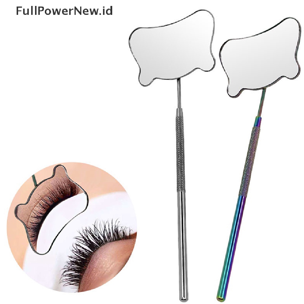 Power 1PC Cermin Ekstensi Bulu Mata Gagang Eye Lashes Makeup Inspection Alat Kecantikan ID