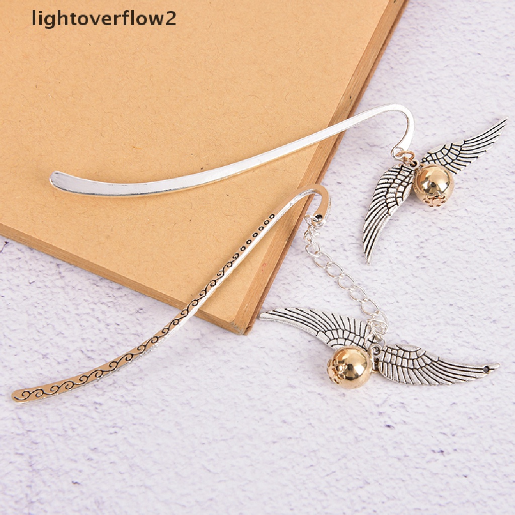 [lightoverflow2] Emas Hadiah Terbaik Untuk Pembaca Bookmark Harry Bookmark Charm Bookmark Alat Tulis Sekolah [ID]