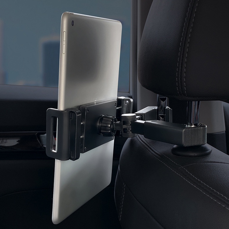 Kursi Belakang Mobil Sandaran Kepala iPad Tablet Holder Rotasi 360si Fleksibel Phone Holder Adjustable Stabil Bracket Aman Kompatibel Dengan Perangkat 4.7-12.9 Inci