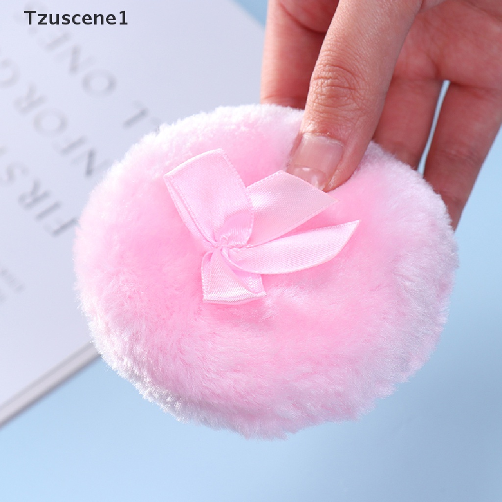 [Tzuscene1] Kosmetik Bayi Kupu-Kupu Profesional Lembut Mewah Puff Spons Talcum Alat Makeup Butik