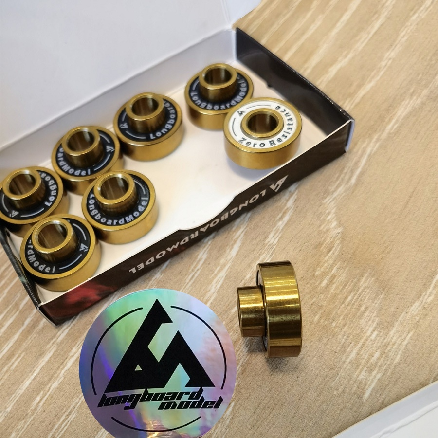 Longboard model Swiss longboard Bearing Bantalan Skateboard Terintegrasi Kemasan Asli Lapis Emas