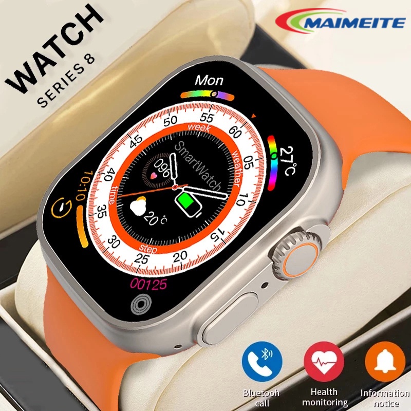 FW-SmartWatch S800 Ultra Max Bluetooth Smartwatch Full Touch Screen Phone Call IP67 Waterproof 2.05 