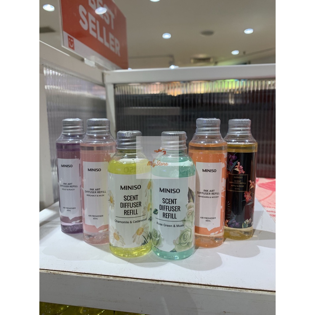 MINISO Refill Scant Diffuser Pewangi Pengharum Ruangan 60mL / Ink Art Diffuser Refill
