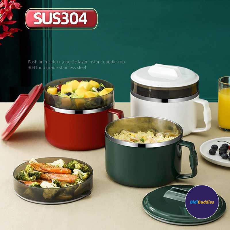 Kotak Makan Mangkok Lunch Box Unik Praktis Perlengkapan Mkan Traveling Bekal Bepergian Menyimpan Men