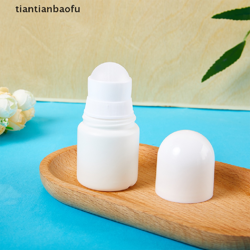 [tiantianbaofu] 5pcs 30ml Botol Roll on Plastik Kosong Obat Isi Ulang Butik