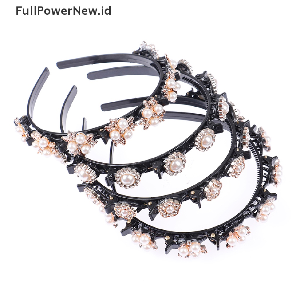 Power Fashion Jepit Rambut Bando Poni Tetap Aksesori Rambut Gaya Rambut Untuk Wanita Perempuan ID