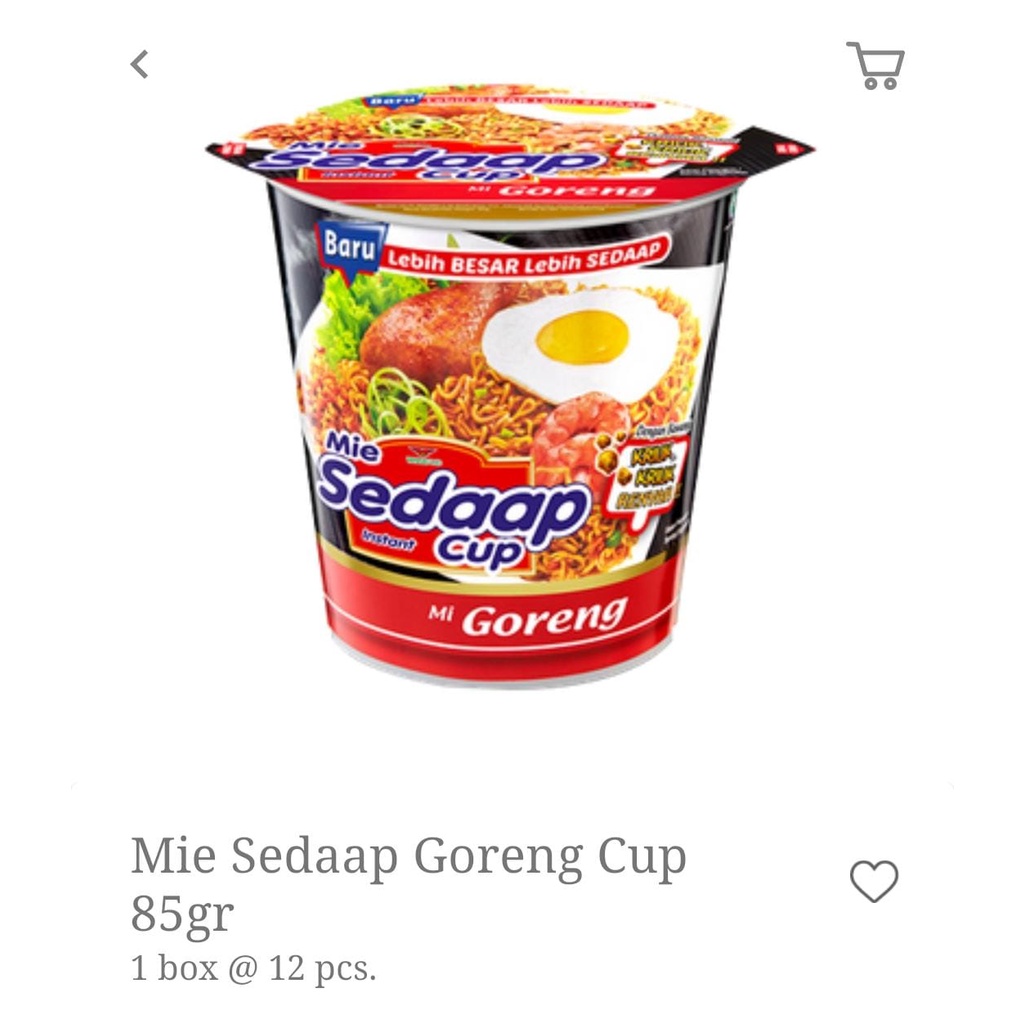 

MIE SEDAAP CUP GORENG