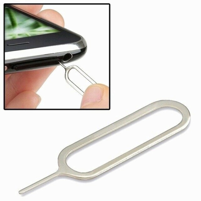 50 /100Pcs Portabel Dapat Digantung Mini Ponsel SIM Card Removal Jarum/Logam Kuat Tahan Lama Smartphones SIM Tray Ejection Pin Aksesoris