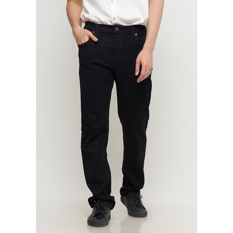 RMY / Emba Jeans BS08SB.2 Celana Denim Pria Regular Fit Stretch - Jet Black