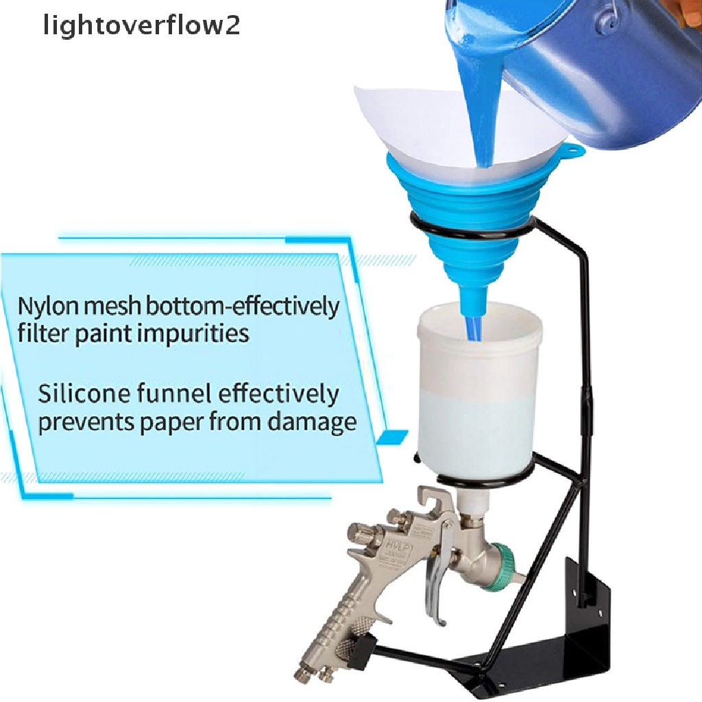 [lightoverflow2] 50Pc Paint Filter Paper Purifying Straining Cup Funnel Disposable Paper 100 Mesh [ID]