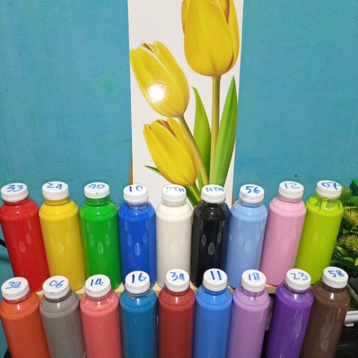 

cat lukis tembok/ mural, sterofoam atau kanvas 400 gram