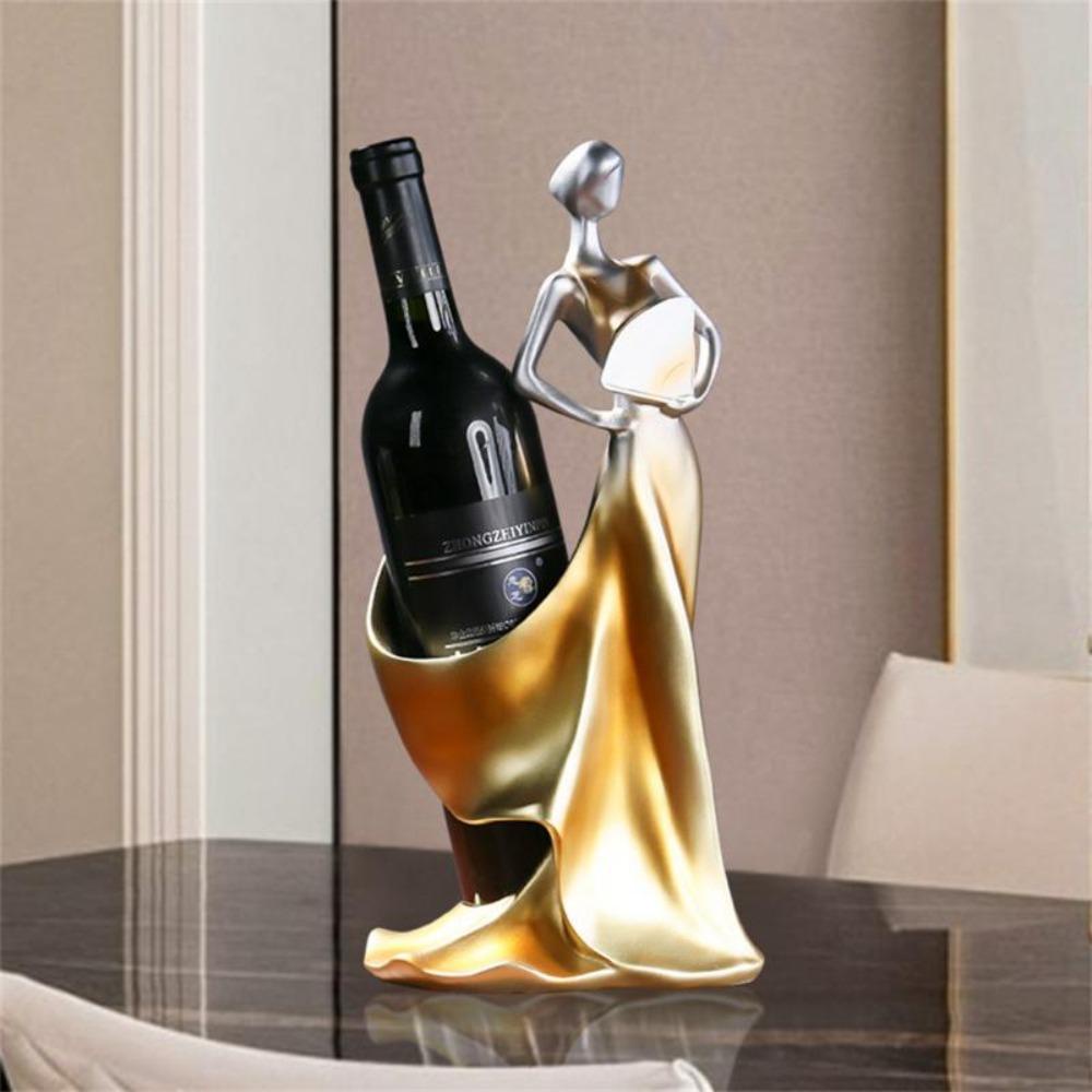 [Elegan] Tempat Botol Wine Creative 1Pcs Beauty Figurine Home Bar Decor Hadiah Rak Penyimpanan Hias