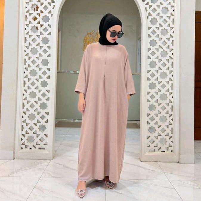 VS - ZEA LONG DRESS LENGAN 3/4 AIRFLOW CRINKLE BUSUI