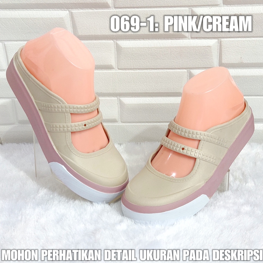 SENDAL SEPATU JELLY 069 1 WEDGES TALI SPTWW