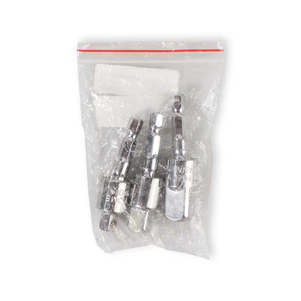 (BISA COD) FTIHSHP Tuosen Mata Bor Elektrik Adapter Extension Bits Hex 1/4 3/8 1/2 3 PCS